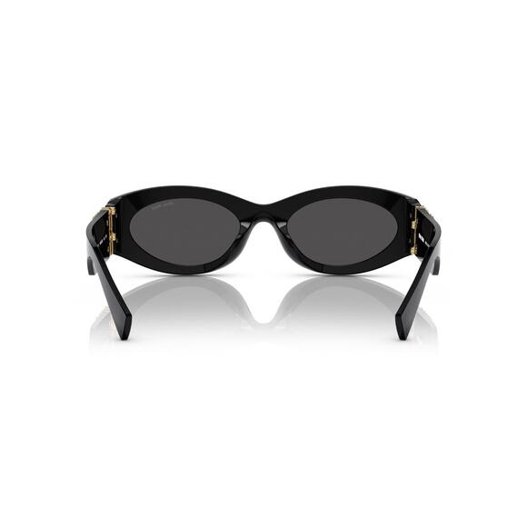 Miu Miu Sunglasses MU 11WS 1AB5S0 Black Gold Dark Grey Lens Women Authentic main image 8